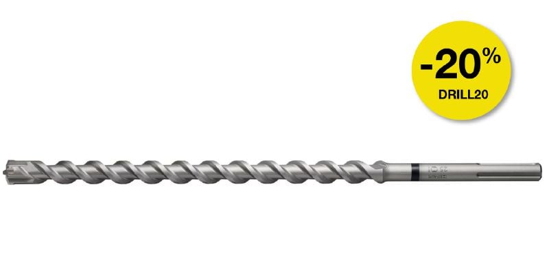 Broca para taladro con percusión métrica TE-Y (SDS Max) Broca para taladro con percusión SDS Max (TE-Y) de alta calidad con punta de carburo para tareas de perforación en hormigón