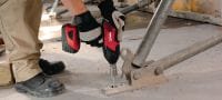 Llave de impacto a batería SIW 22T-A 1/2 Llave de impacto de 22 V de alto par y alto rendimiento con eje cuadrado de 1/2 con pasador de retención para tareas de anclaje y atornillado Aplicaciones 1