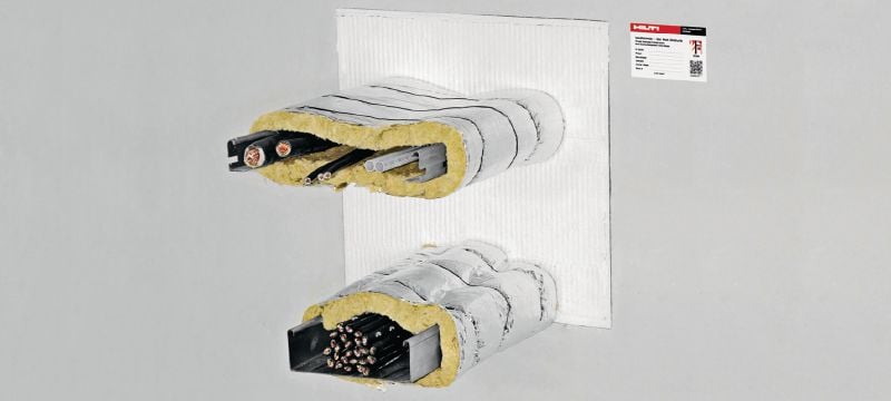 Recubrimiento cortafuego CFS-CT Sistema de panel de recubrimiento cortafuego con una amplia variedad de homologaciones para el sellado de aberturas medianas y grandes Aplicaciones 1