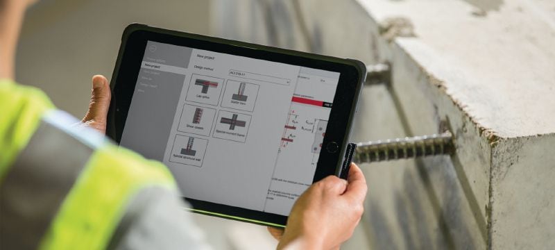 Software PROFIS para diseñar corrugado Software para diseñar de forma rápida y rentable corrugado instalado a posteriori según la normativa de la construcción Aplicaciones 1