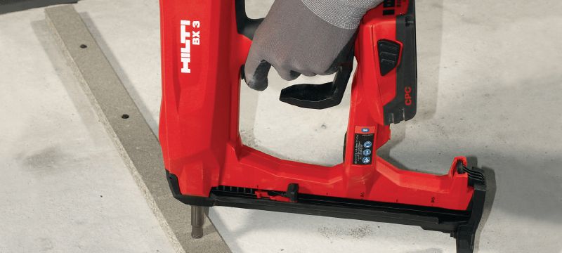 Herramienta de fijación BX 3-L (02) Sistema de fijación a batería de 22 V para aplicaciones de acabado de interiores Aplicaciones 1