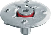 Espiga de rejilla industrial de carga elevada X-FCM-F (doble revestimiento) Fijación de rejilla industrial para el uso con pernos roscados en entornos con nivel medio de corrosión