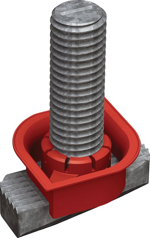 Tornillo en T MT-THB OC Tornillo en T para la fijación de conectores y otros elementos de construcción en la ranura de montaje de los perfiles de caja sin costura MT en entornos moderadamente corrosivos