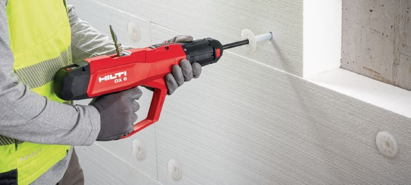 Kit de clavadora de fijación directa con pólvora DX 6 Kit de clavadora de fijación directa con pólvora totalmente automática para pared y encofrado Aplicaciones 1