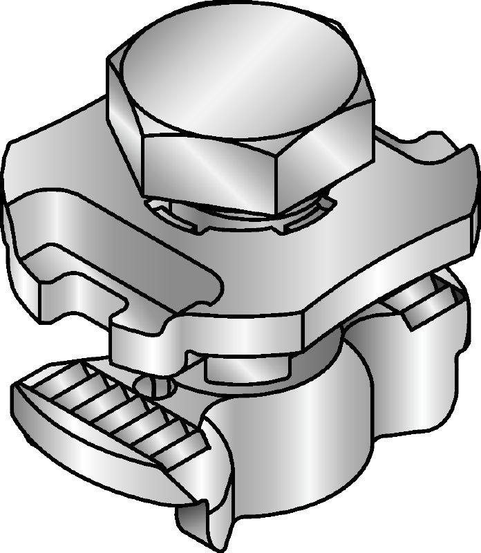 MQN-C HDG plus Tornillo tuerca carril