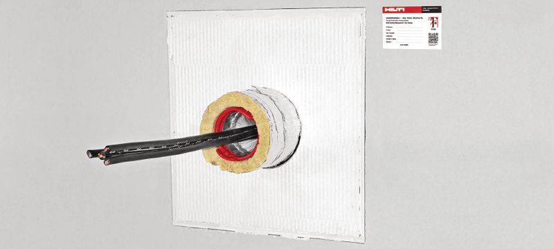 Recubrimiento cortafuego CFS-CT Sistema de panel de recubrimiento cortafuego con una amplia variedad de homologaciones para el sellado de aberturas medianas y grandes Aplicaciones 1