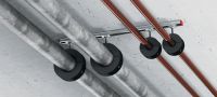 MRP-KF Abrazadera de tuberías con aislante de alta densidad de máximo rendimiento con cierre rápido innovador para aplicaciones de refrigeración pesadas Aplicaciones 3