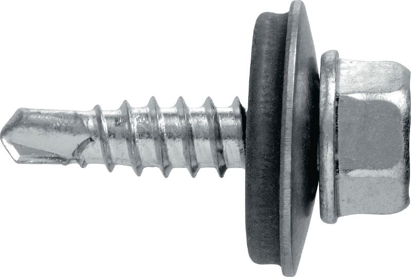 Tornillos para metal autotaladrantes S-MD 51 S Tornillo autotaladrante (acero inoxidable A2) con arandela de 16 mm para fijaciones de metal a metal de espesor bajo (hasta 2 mm)