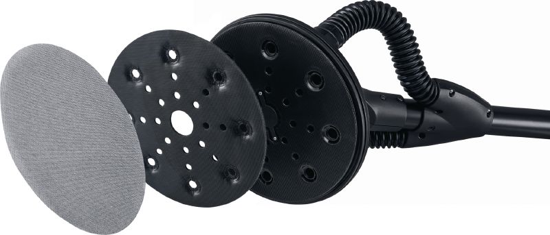 Lijadora de cuello largo DWS 225 Lijadora de tabique seco orbital aleatoria con motor sin escobillas de velocidad variable y sistema de extracción del polvo (se suministra con bolsa y prolongador)