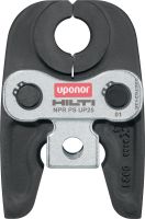 Mordaza de sistema de prensado de tuberías NPR PS UP Mordazas de prensa para accesorios de prensado S-Press® / S-Press Plus® de hasta 50 mm. Compatibles con las herramientas de prensado de tuberías NPR 32-A de Hilti.