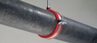 Abrazadera de tuberías de carga pesada MP-MIS (con aislamiento acústico) Abrazadera para tuberías galvanizada con burlete resistente a altas temperaturas para aplicaciones de tuberías pesadas Aplicaciones 1
