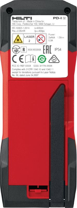 Medidor láser PD-I Medidor láser robusto con funciones de medición inteligentes y conectividad Bluetooth® para aplicaciones de interiores de hasta 100 m/330 pies