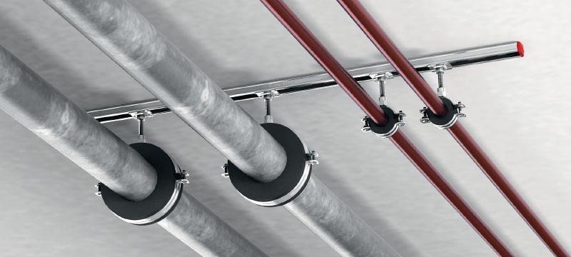 MRP-RPC Abrazadera de tuberías galvanizada de alta calidad para aplicaciones de agua fría y refrigerada económicas Aplicaciones 1