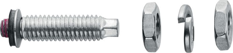 Perno ajustable S-BT-ER Vástago de tornillo roscado (acero inoxidable, rosca de sistema métrico) para conexiones eléctricas en acero en entornos altamente corrosivos