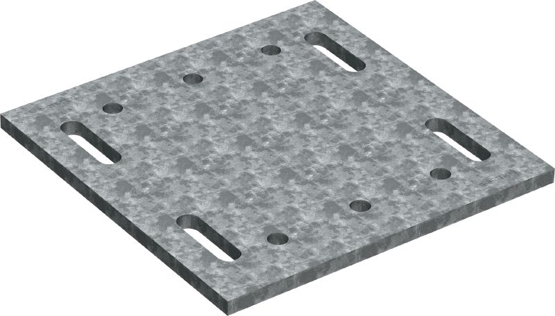 Placa sándwich MT-P-GXL S1 OC Placa de sándwich de carga pesada para la fijación de estructuras de viga a vigas de acero, para uso en exteriores con poca contaminación