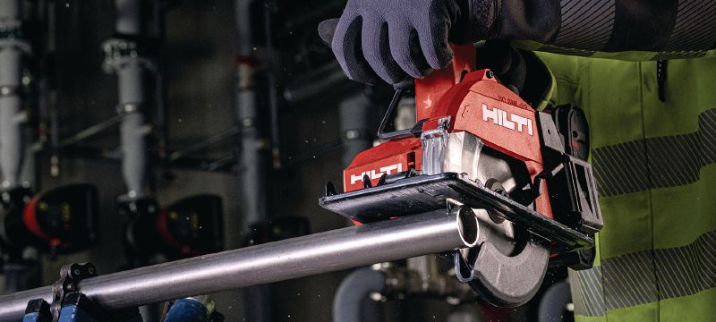 Sierra circular a batería para metal SC 6ML-22 Sierra de metal a batería de corte en frío para cortes rápidos y precisos de hasta 60 mm│2-3/8” de profundidad (plataforma de baterías Nuron) Aplicaciones 1
