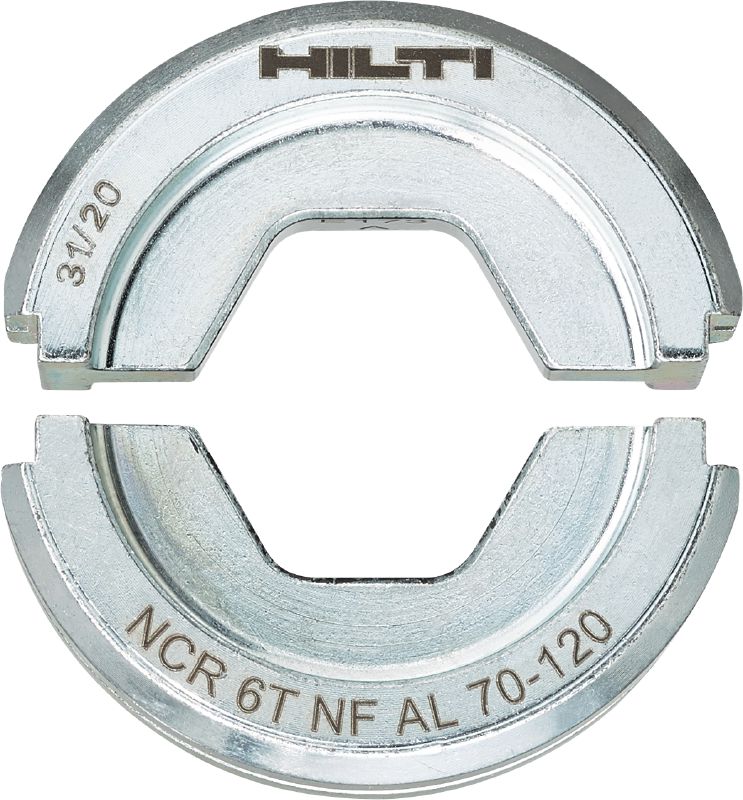 Mordazas NF de 6 toneladas para aluminio Mordazas NF de 6 toneladas para terminales y conectores de aluminio de hasta 300 mm²