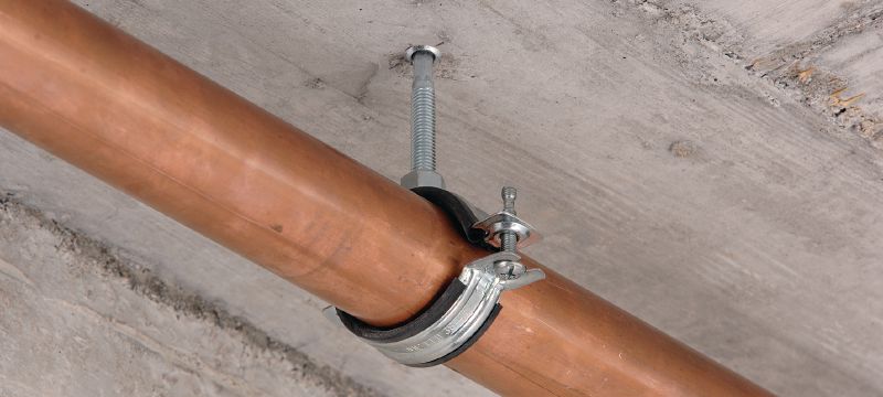 Útil de colocación HKD-TE-CX (largo) Útil de colocación largo para la instalación y la fijación de tuberías, conductos de aire y techos suspendidos Aplicaciones 1