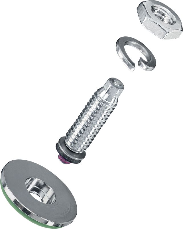 Perno ajustable S-BT-ER HC Perno roscado atornillado (acero inoxidable, rosca métrica) para conexiones eléctricas en acero en entornos altamente corrosivos, sección transversal máxima recomendada de cable conectado de 120 mm ²
