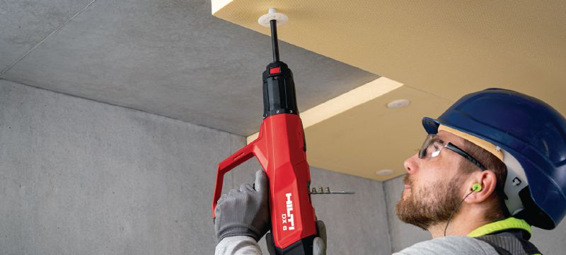 Kit de clavadora de fijación directa con pólvora DX 6 Kit de clavadora de fijación directa con pólvora totalmente automática para pared y encofrado Aplicaciones 1