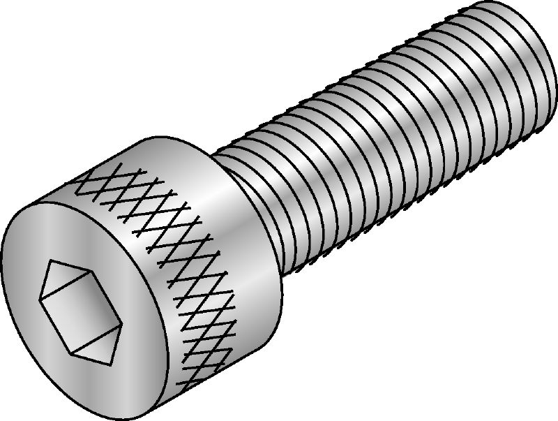 Tornillo de cabeza cilíndrica para vaso hexagonal conforme a la norma DIN 912 Tornillo de cabeza cilíndrica hexagonal que cumple los requisitos de la norma DIN 912