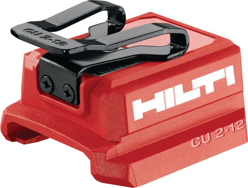 Adaptador de carga CU 2-12 USB Adaptador de carga USB para baterías de 12 V de Hilti que permite cargar dispositivos de tableta, teléfonos y otros dispositivos con puertos USB-C o USB-A