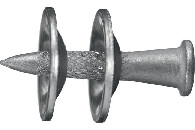 Fijaciones para cubiertas de metal X-ENP2K Clavos individuales para fijar cubiertas metálicas a estructuras ligeras de acero con clavadoras de fijación directa con pólvora