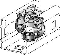 MC-WN-3D OC Tuerca enrasada galvanizada en caliente (HDG) para la fijación simultánea de múltiples componentes/pernos roscados a cualquier cara de los carriles de montaje MC-3D