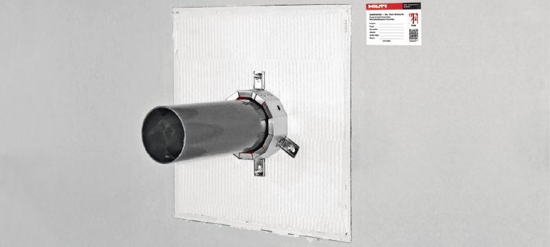 Recubrimiento cortafuego CFS-CT Sistema de panel de recubrimiento cortafuego con una amplia variedad de homologaciones para el sellado de aberturas medianas y grandes Aplicaciones 1