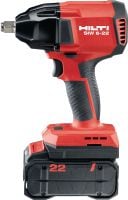 Llave de impacto a batería de ½” SIW 6-22 Llave de impacto a batería con de primera llave de impacto a batería con conexión de anillo de fricción de 1/2 para una amplia variedad de anclajes para hormigón y pernos para acero o madera (plataforma de baterías Nuron)