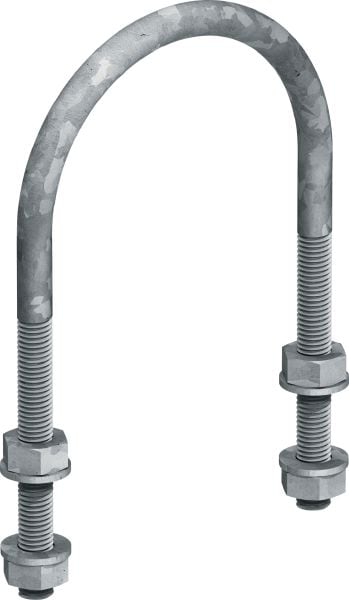 Abrazadera metálica bricomatada para tubo de acero de 16 mm