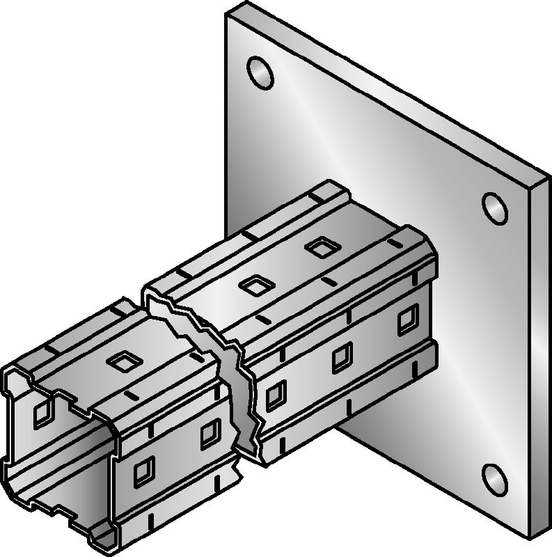 MIC-C90-DH Soporte galvanizado en caliente (HDG) para conexiones pesadas a hormigón