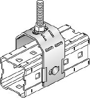 MIC-TRC Conector galvanizado en caliente (HDG) para la fijación de varillas roscadas (M16) a vigas MI Aplicaciones 1