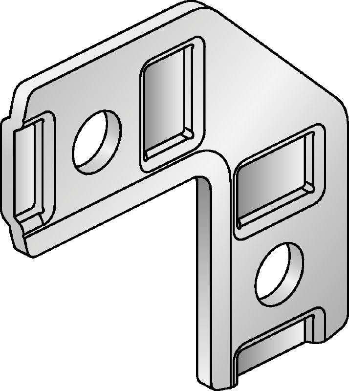 Ángulos MM-AF-90 Ángulo plano galvanizado de 90 grados para la conexión de varios carriles de carga MM