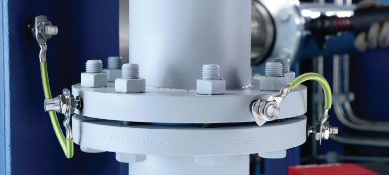 Perno roscado S-BT-ER HL Perno de atornillado roscado (acero inoxidable, sistema métrico o rosca Whitworth) para conexiones eléctricas en acero en entornos altamente corrosivos Aplicaciones 1