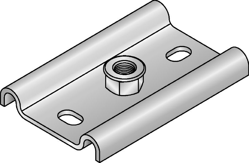 MFP-GPH Placa base galvanizada con dos puntos de fijación para el anclaje de pernos de cáncamo de elevación de Hilti