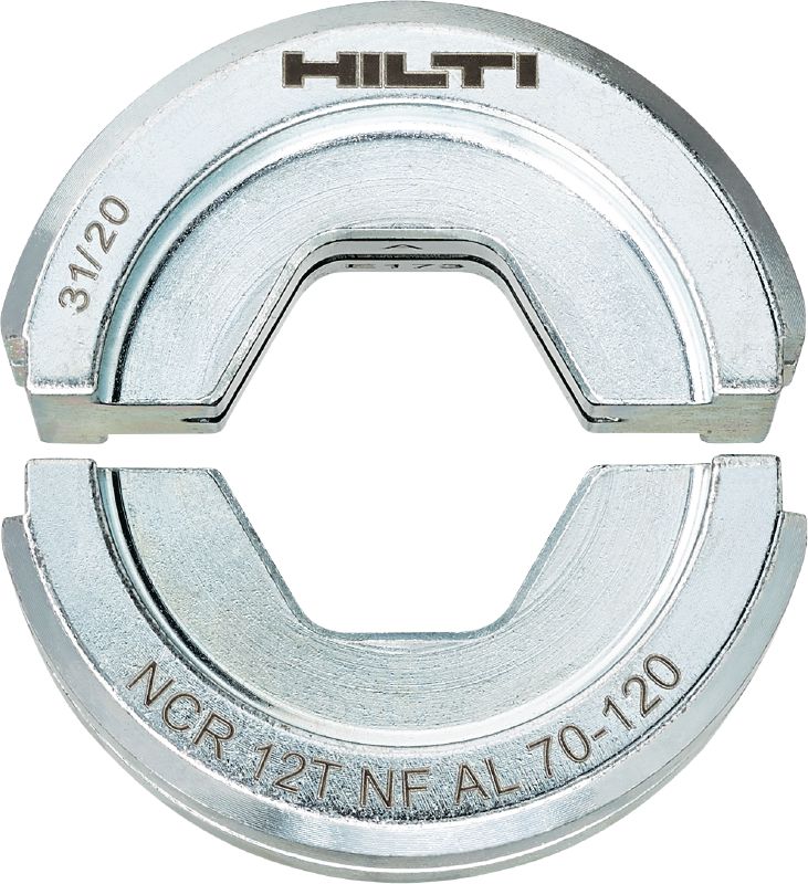 Mordazas NF de 12 toneladas para aluminio Mordazas NF de 12 toneladas para terminales y conectores de aluminio de hasta 300 mm²