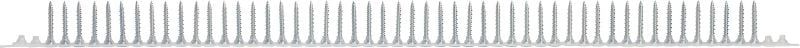 Tornillos para tabique seco de punta afilada S-DS 02 Z M Tornillo en tiras para tabique seco (puntiaguda/Alto-Bajo/cabeza de trompeta)
