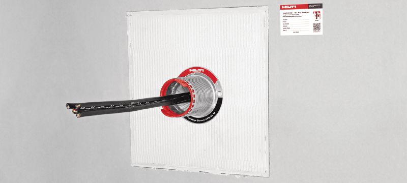 Recubrimiento cortafuego CFS-CT Sistema de panel de recubrimiento cortafuego con una amplia variedad de homologaciones para el sellado de aberturas medianas y grandes Aplicaciones 1