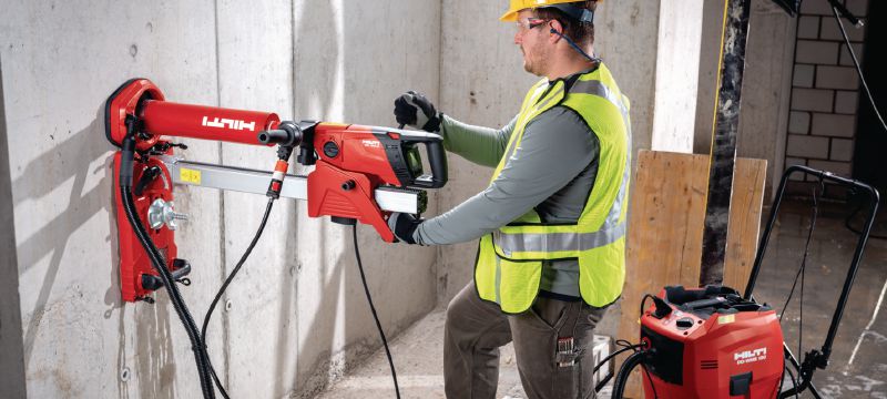 Taladro de diamante DD 150-U Versátil máquina de taladro con diamante para tareas manuales o con columna de taladro de orificios de 8-162 mm (5/16 - 6-3/8) de diámetro Aplicaciones 1
