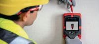 Escáner de pared PS 85 Escáner de pared y detector de pernos de fácil utilización que ayuda a evitar impactos en las tareas de perforación o corte cerca de objetos incrustados Aplicaciones 5
