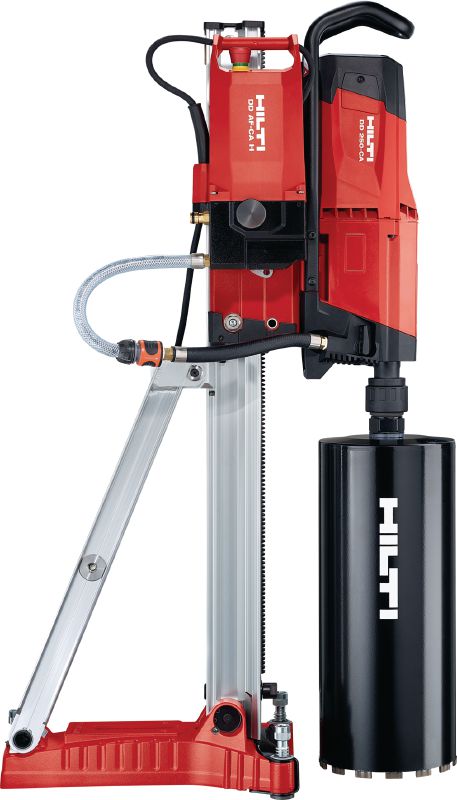 Perforación con corona hueca DD 250-CA Herramienta de perforación diamantada pesada avanzada con unidad de alimentación automática Cut Assist para perforación con corona hueca de diámetros pequeños y grandes de 12 a 500 mm