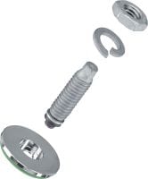 Perno ajustable S-BT-EF HC Perno roscado atornillado (acero al carbono, rosca métrica) para conexiones eléctricas en acero en entornos con nivel de corrosión medio, sección transversal máxima recomendada de cable conectado de 120 mm ²