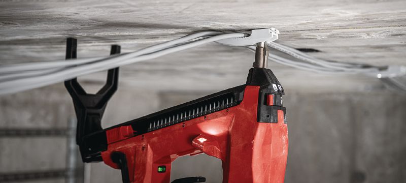 Clavadora para hormigón a batería BX 4-ME-22 (edición M&E) Clavadora a batería Nuron para la instalación de cables, conductos y pernos roscados en hormigón, acero y mampostería Aplicaciones 1