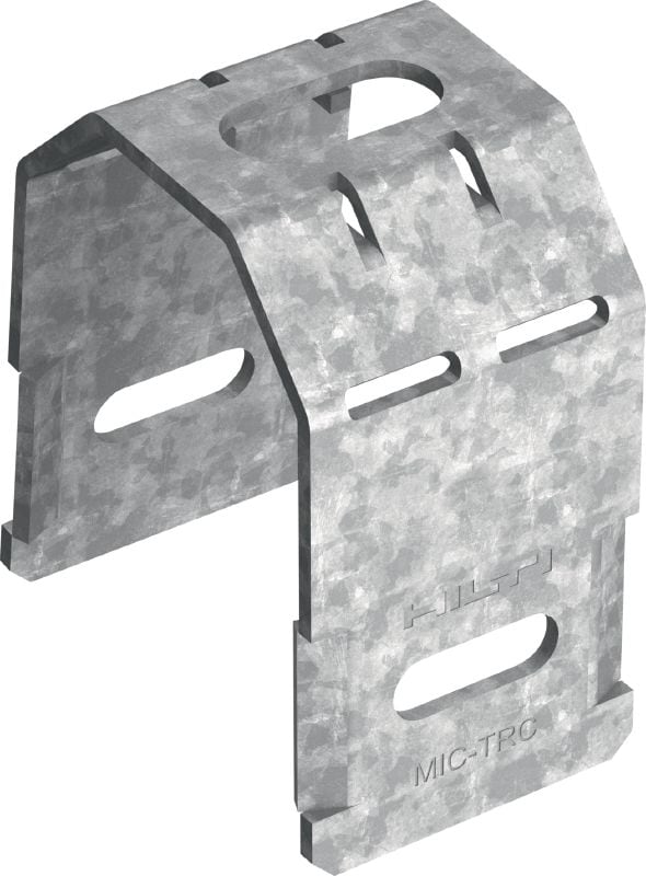 MIC-TRC Conector galvanizado en caliente (HDG) para la fijación de varillas roscadas (M16) a vigas MI