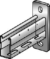 Soporte MQK-72 Soporte galvanizado de 72 mm de altura, con carril de carga MQ para aplicaciones de carga media