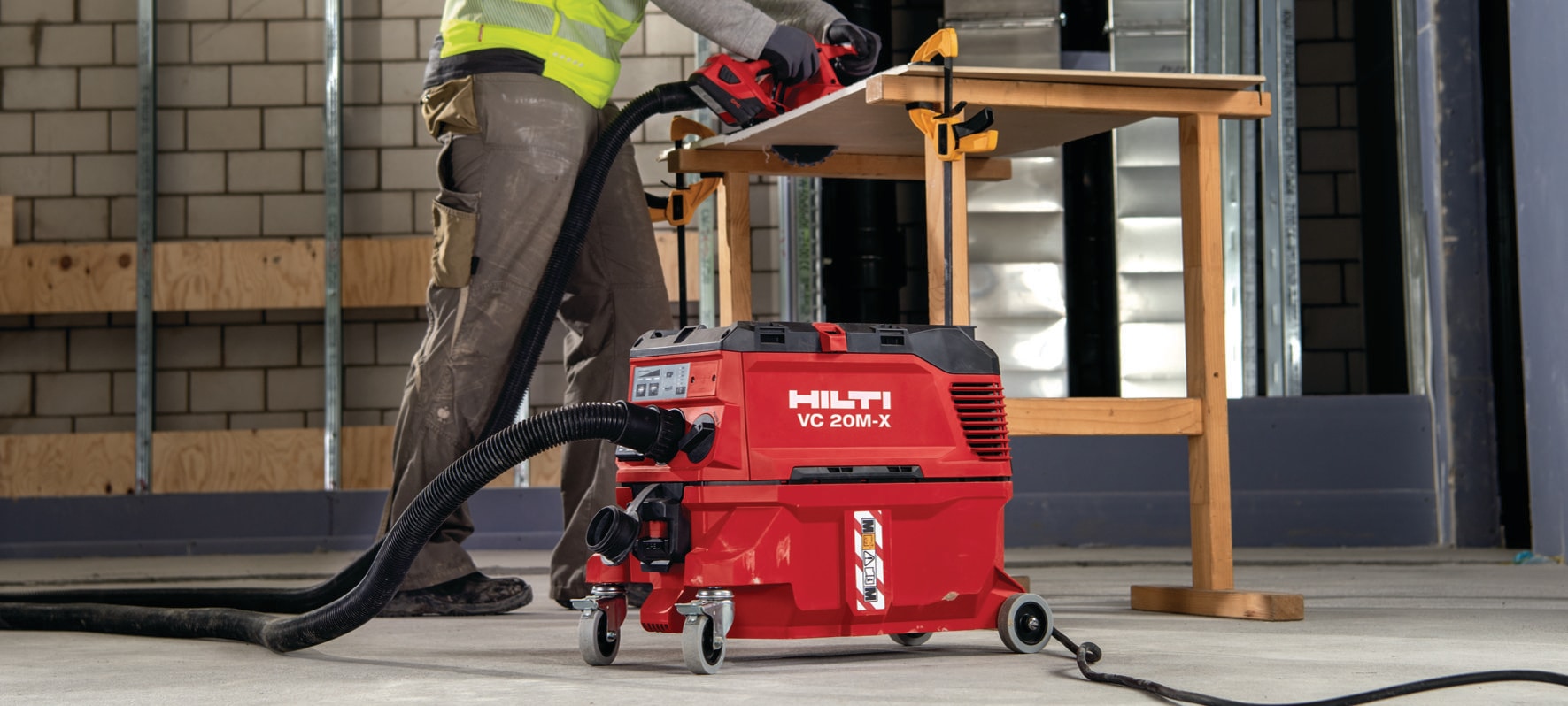 Aspiradora en húmedo/seco compacta para la construcción VC 20L-X -  Aspiradoras de obra - Hilti Española