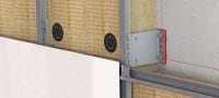 Soporte FOX VI L Soporte de pared versátil para la instalación de subestructuras de fachadas “rainscreen” Aplicaciones 2