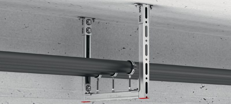 Ángulo premontado MQW-H2-CP Ángulos premontados galvanizados de alto rendimiento para la fijación de carriles de perfil MQ entre sí Aplicaciones 1