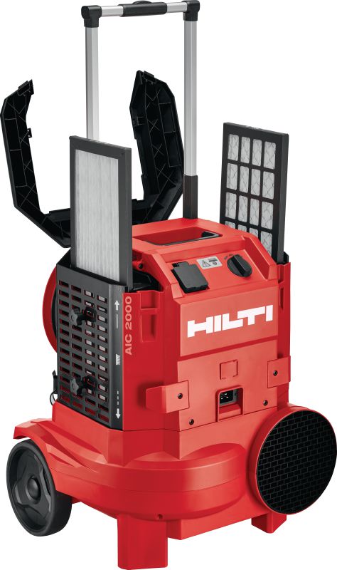 Purificador de aire AIC 2000 Purificador de aire ágil y ligero con potencia extra para eliminar partículas finas en suspensión a mayor velocidad o de zonas más amplias